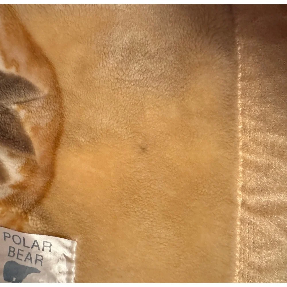 Mink Blanket Spain Plush Heavyweight Clipper Ship Floral Double Sided Polar Bear